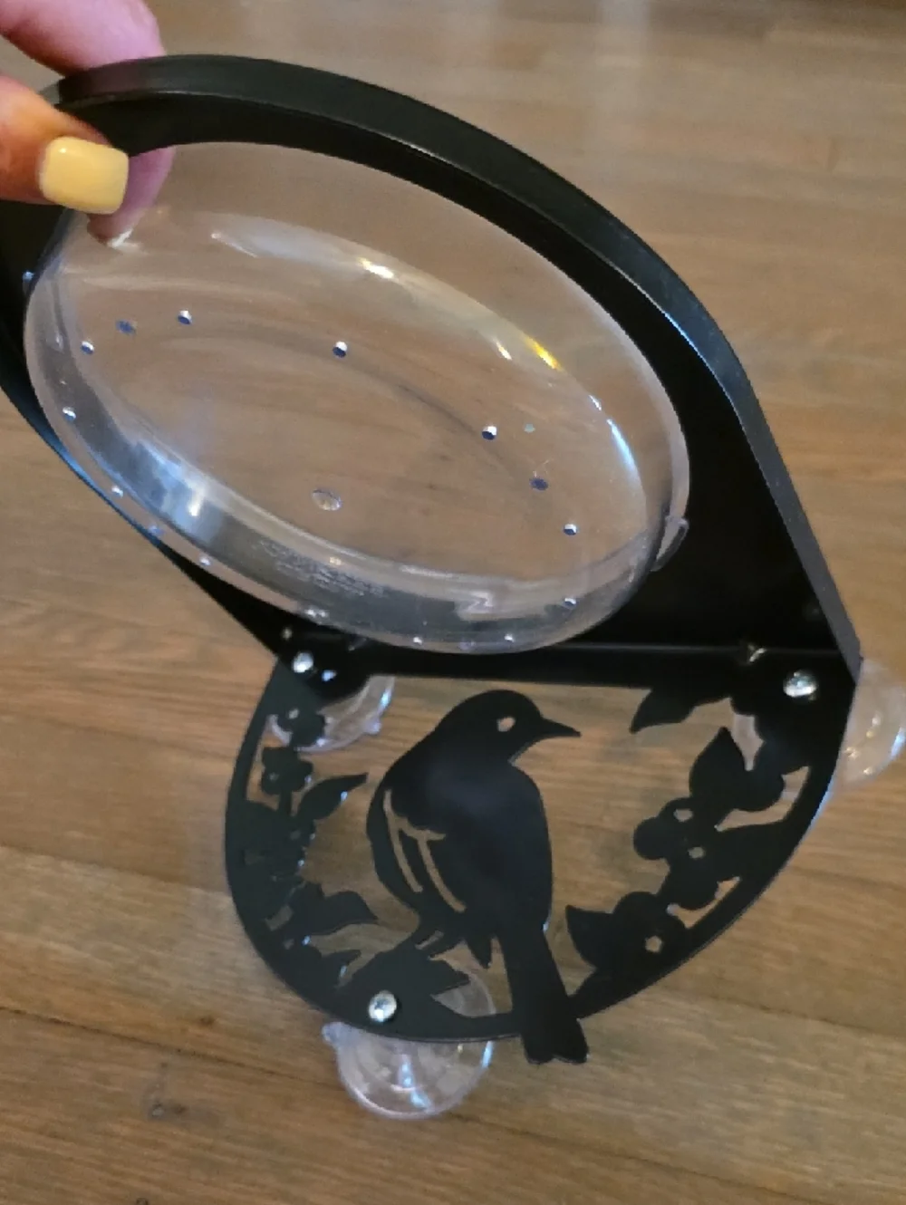 Droll Yankees: Decorative Window Bird Feeder. Metal. NEW